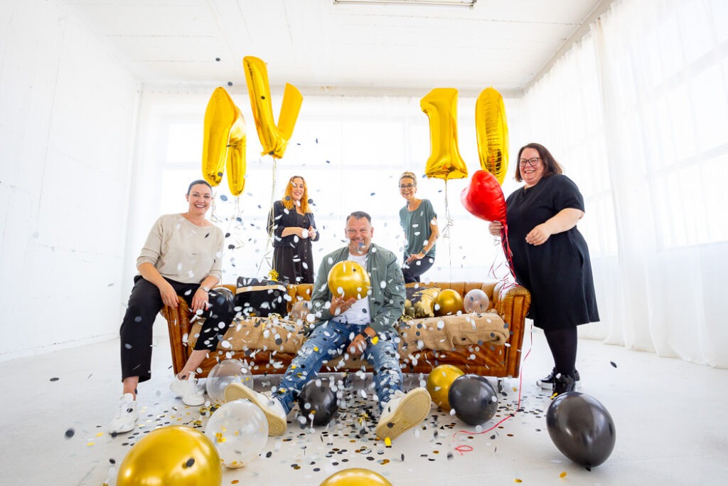Party im Fotostudio. Ich habe mit MV ganz unterschiedliche Bilder umgesetzt. 