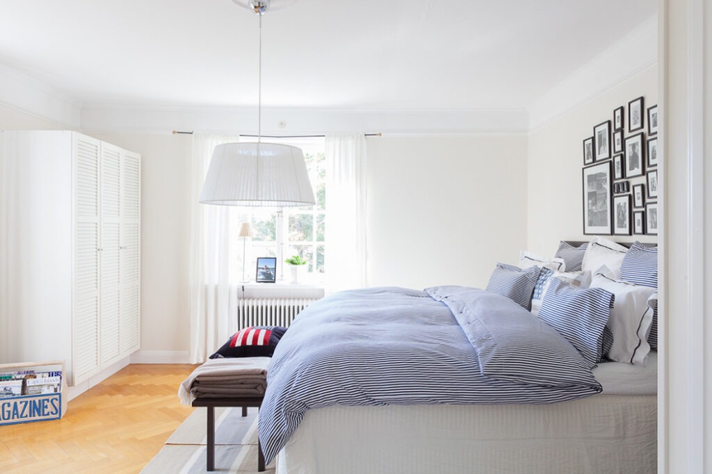 Lexington Homestory in Schweden - Schlafzimmer, modern und lichtdurchflutet