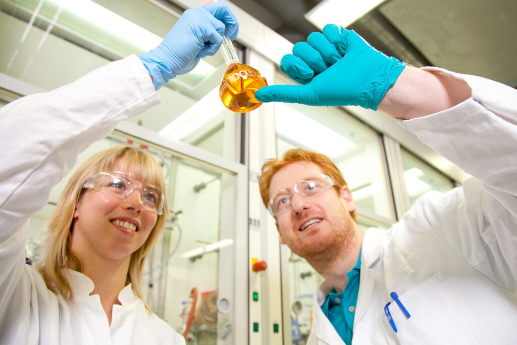 Industriefotos NRW - Im Labor bei Bayer