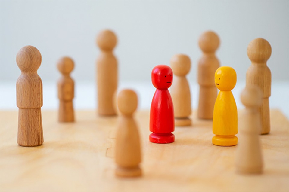 Coaching Siuation Symbolhaft - Spielfiguren nah fotografiert